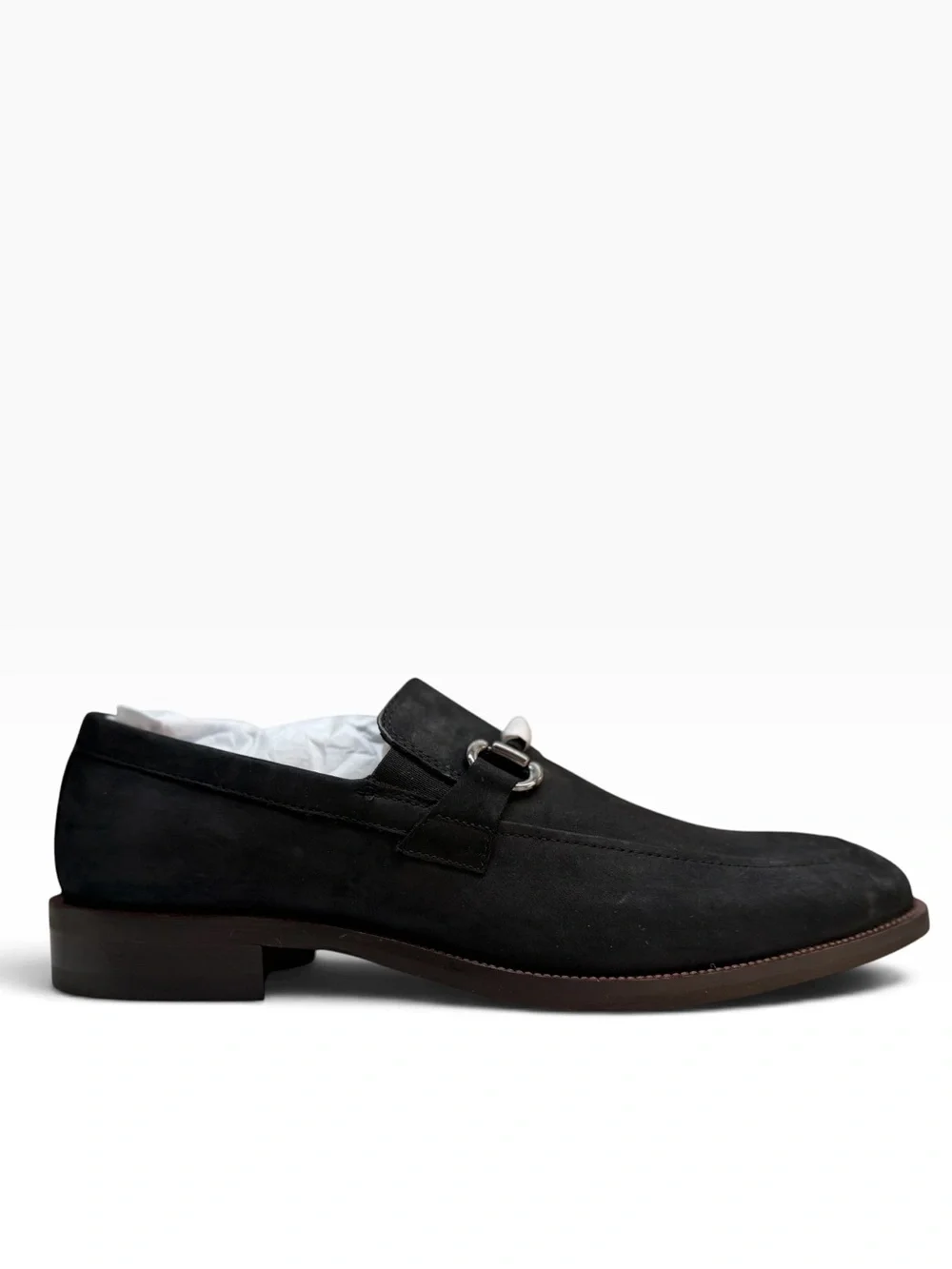 Johnston & Murphy Everett Black Nubuck Horsebit Loafers Men’s 9.5M NWOT